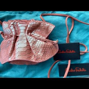 Carlos Falchi python crossbody